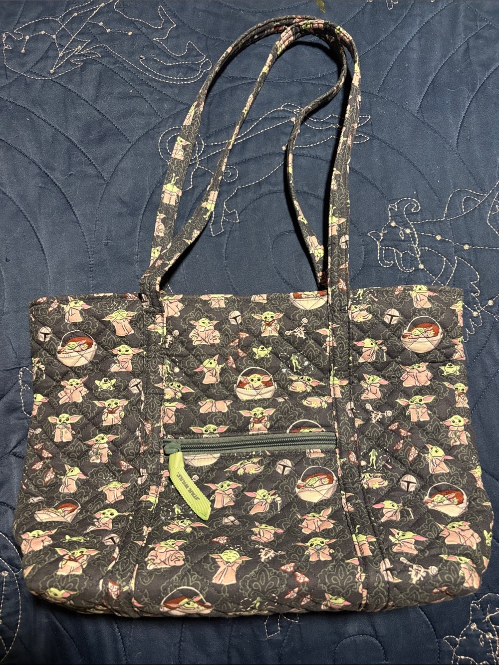 Vera Bradley Quilted Tote Grogu and Mando